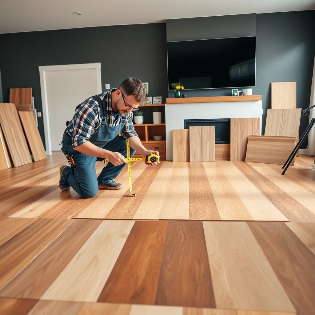 Floorfitの木製フローリングサンプル